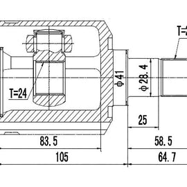 OPTIMA Front Inner Cv Joint - SKU KA4001 - SpareMe