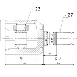 OPTIMA Front Inner Cv Joint - SKU KA4016 - SpareMe