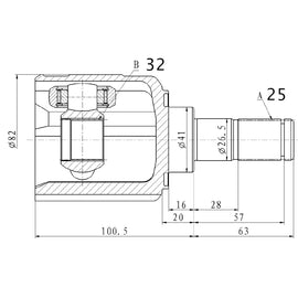 OPTIMA Front Inner Cv Joint - SKU KA4017 - SpareMe