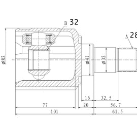 OPTIMA Front Inner Cv Joint - SKU KA4018 - SpareMe