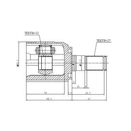 OPTIMA Front Inner Cv Joint - SKU KA4019 - SpareMe