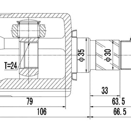OPTIMA Front Inner Cv Joint - SKU KA6610 - SpareMe