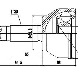 Mercedes-Benz Viano - Rear Outer Cv Joint | OPTIMA | ME3010
