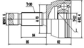 Mercedes-Benz Viano - Front Outer Cv Joint | OPTIMA | ME3011