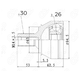 OPTIMA Front Outer Cv Joint - SKU ME3014 - SpareMe