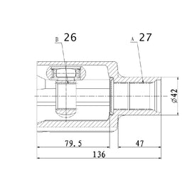 OPTIMA Front Inner Cv Joint - SKU ME4014 - SpareMe