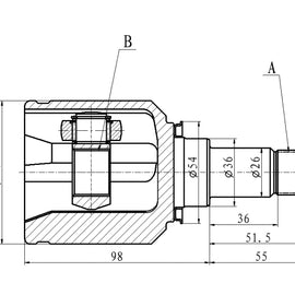OPTIMA Front Inner Cv Joint - SKU ME4021 - SpareMe