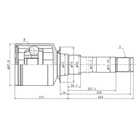 OPTIMA Front Inner Cv Joint - SKU ME4024 - SpareMe