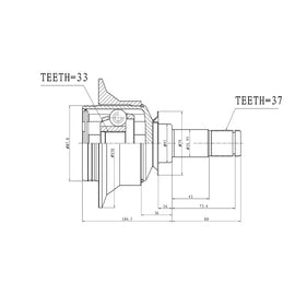 OPTIMA Front Inner Cv Joint - SKU ME4025 - SpareMe