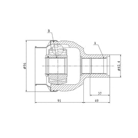 OPTIMA Front Inner Cv Joint - SKU ME4027 - SpareMe