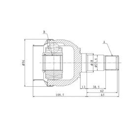 OPTIMA Front Inner Cv Joint - SKU ME4028 - SpareMe