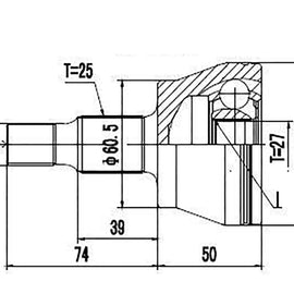 OPTIMA Front Outer Cv Joint - SKU ME71601B - SpareMe