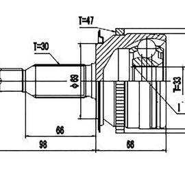 OPTIMA Front Outer Cv Joint - SKU MI3012A - SpareMe