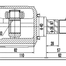 OPTIMA Front Inner Cv Joint - SKU MI4014 - SpareMe