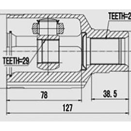 OPTIMA Front Inner Cv Joint - SKU MI4016 - SpareMe