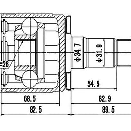 OPTIMA Front Inner Cv Joint - SKU MI4019 - SpareMe