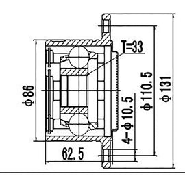 OPTIMA Front Inner Cv Joint - SKU MI4021 - SpareMe