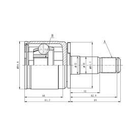 OPTIMA Front Inner Cv Joint - SKU MI4027 - SpareMe
