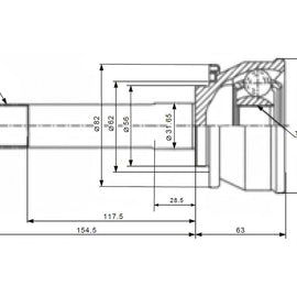 OPTIMA Front Outer Cv Joint - SKU MI5727 - SpareMe
