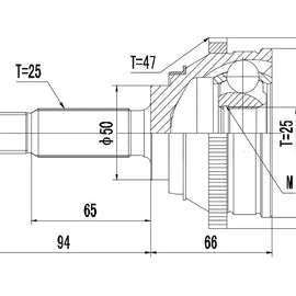 OPTIMA Front Outer Cv Joint - SKU MI5913 - SpareMe