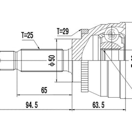 OPTIMA Front Outer Cv Joint - SKU MI5914A2 - SpareMe