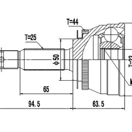 OPTIMA Front Outer Cv Joint - SKU MI5914A3 - SpareMe