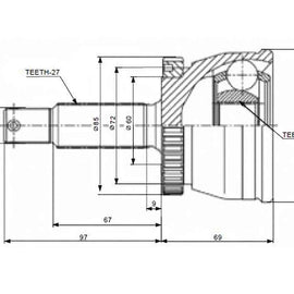 HYUNDAI Sonata - Front Outer Cv Joint | OPTIMA | MI5930A