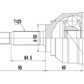 OPTIMA Front Outer Cv Joint - SKU MI5945 - SpareMe