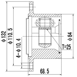 OPTIMA Front Inner Cv Joint - SKU MI6451 - SpareMe