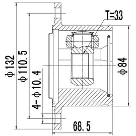OPTIMA Front Inner Cv Joint - SKU MI6626 - SpareMe