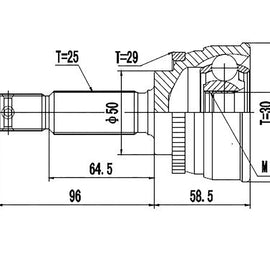 OPTIMA Front Outer Cv Joint - SKU MI7024A2 - SpareMe