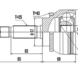 OPTIMA Front Outer Cv Joint - SKU MI7060A - SpareMe