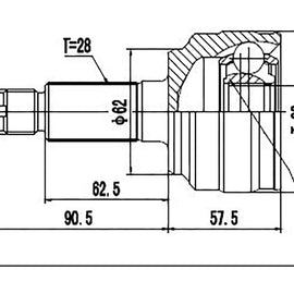 OPTIMA Front Outer Cv Joint - SKU MZ3008 - SpareMe