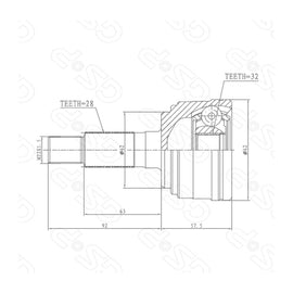 OPTIMA Front Outer Cv Joint - SKU MZ3016 - SpareMe