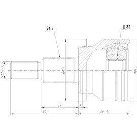 MAZDA CX5 - Front Outer Cv Joint | OPTIMA | MZ3021