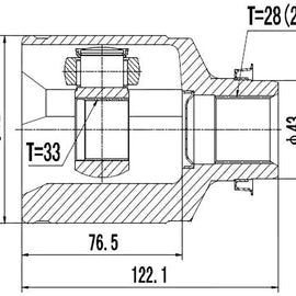 OPTIMA Front Inner Cv Joint - SKU MZ4007 - SpareMe