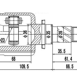OPTIMA Front Inner Cv Joint - SKU MZ4010 - SpareMe