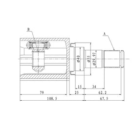 OPTIMA Front Inner Cv Joint - SKU MZ4023 - SpareMe