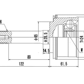 OPTIMA Front Outer Cv Joint - SKU MZ5903 - SpareMe