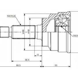 OPTIMA Front Outer Cv Joint - SKU MZ5913 - SpareMe