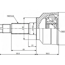 OPTIMA Front Outer Cv Joint - SKU MZ5915 - SpareMe