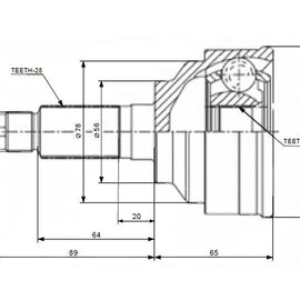 OPTIMA Front Outer Cv Joint - SKU MZ5920 - SpareMe