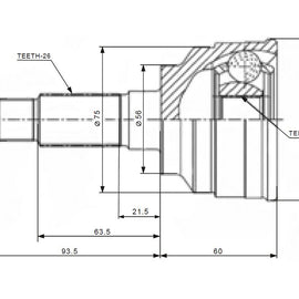 OPTIMA Front Outer Cv Joint - SKU MZ5929 - SpareMe