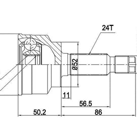 OPTIMA Front Outer Cv Joint - SKU MZ5932 - SpareMe