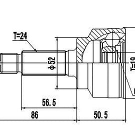OPTIMA Front Outer Cv Joint - SKU MZ5933 - SpareMe