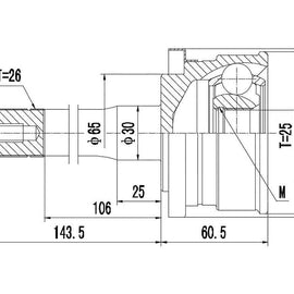 MAZDA Drifter - Front Outer Cv Joint | OPTIMA | MZ5939