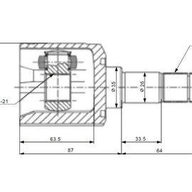 OPTIMA Front Inner Cv Joint - SKU MZ6411 - SpareMe