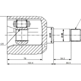 OPTIMA Front Inner Cv Joint - SKU MZ6413 - SpareMe