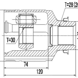 OPTIMA Front Inner Cv Joint - SKU MZ6432 - SpareMe