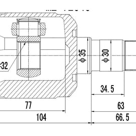 OPTIMA Front Inner Cv Joint - SKU MZ6438 - SpareMe